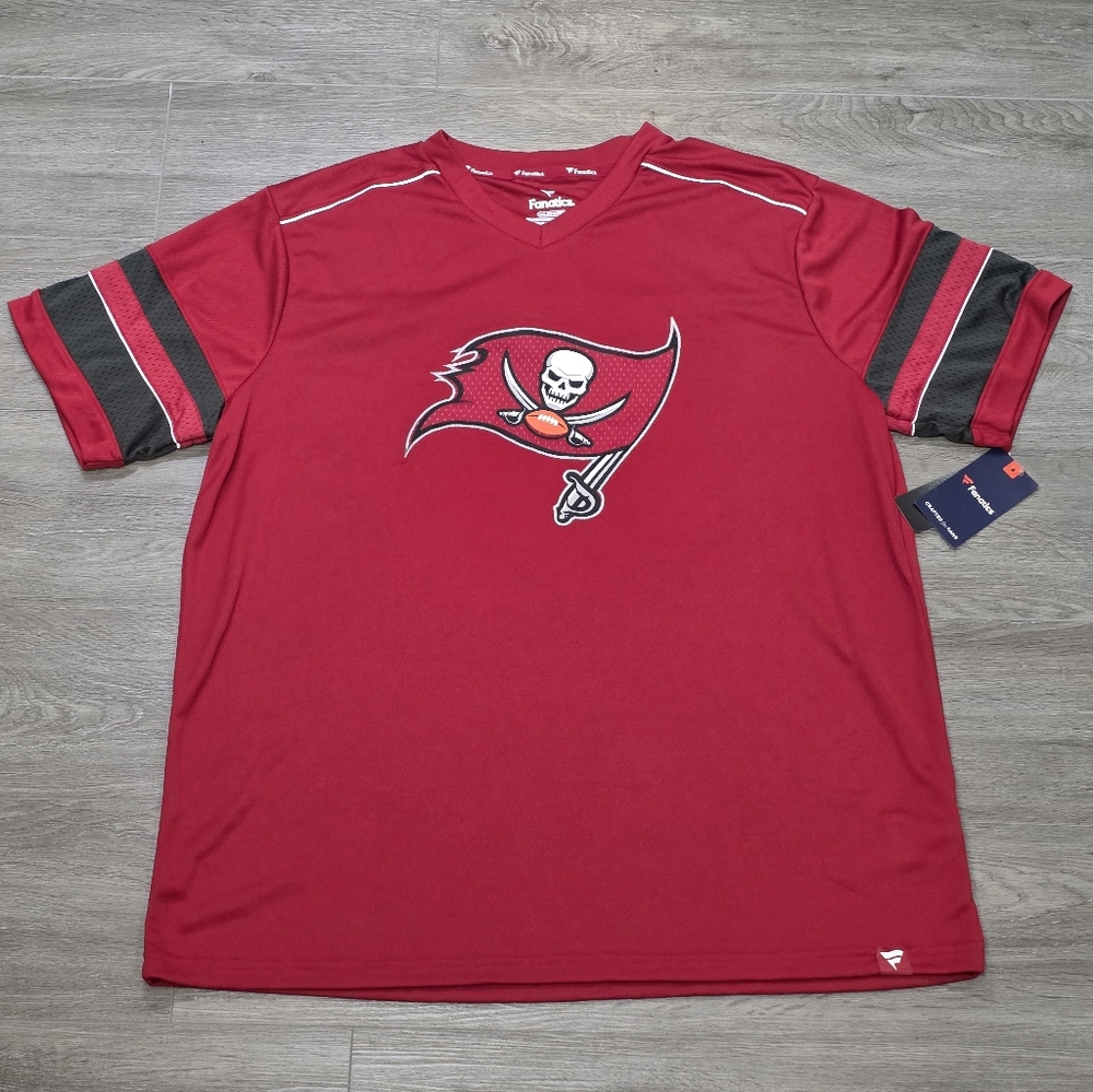 New Fanatics Tom Brady Buccaneers NFL #12 Big & Tall Mens Sz 2XL Jersey NWT - Picture 2 of 7